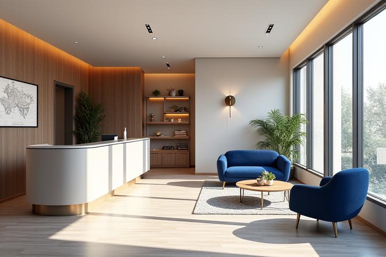Intérieur élégant de l'agence Parisian Dream Escapes à Paris